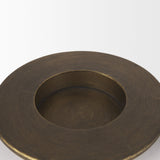 Vivian Gold Metal and Glass Hurricane Candle Holder (Set of 2) by Mercana at Eve Furniture