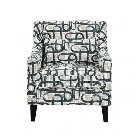 Viviani Light Brown/Taupe Accent Chair, Pattern by Furniture of America at Eve Furniture