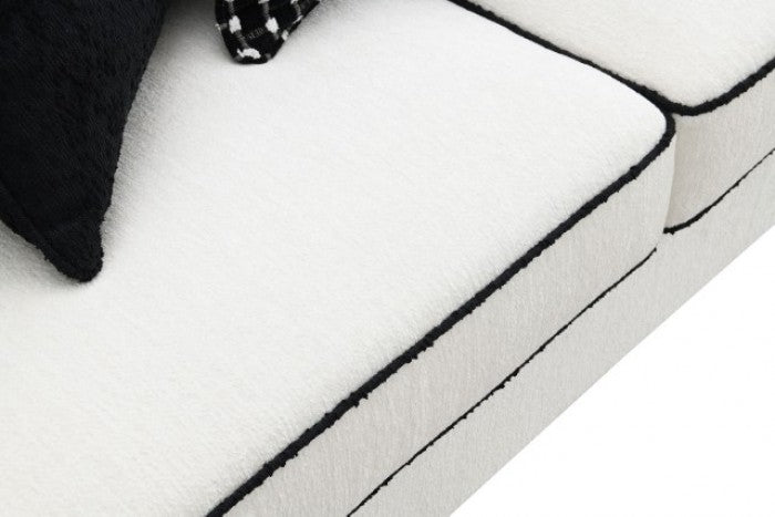 Viviani White Sofa by Furniture of America at Eve Furniture