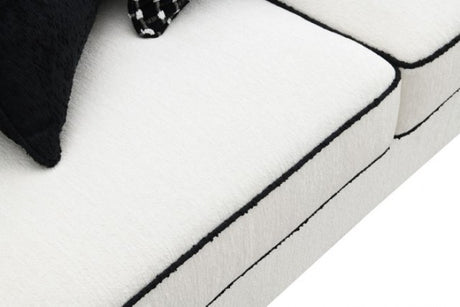 Viviani White Sofa by Furniture of America at Eve Furniture