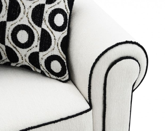 Viviani White Sofa by Furniture of America at Eve Furniture
