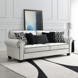 Viviani White Upholstery Living Room Set by Furniture of America at Eve Furniture