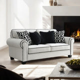 Viviani White Upholstery Living Room Set by Furniture of America at Eve Furniture