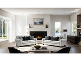 Viviani White Upholstery Living Room Set by Furniture of America at Eve Furniture