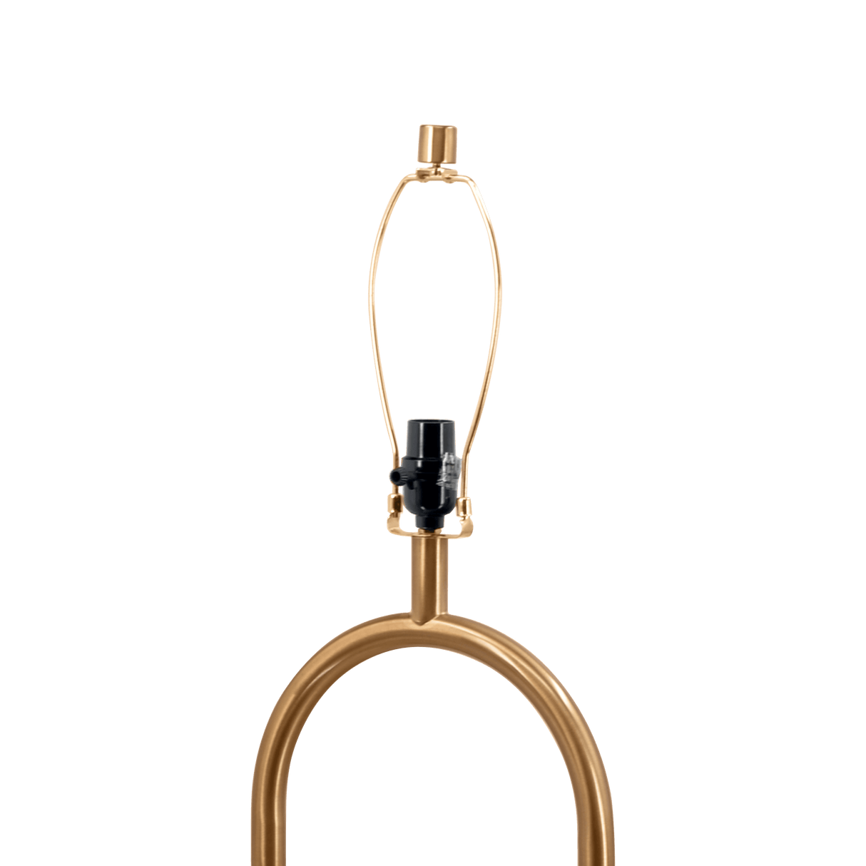 Vivid Brass Ring Base Floor Lamp with Large White Drum Shade