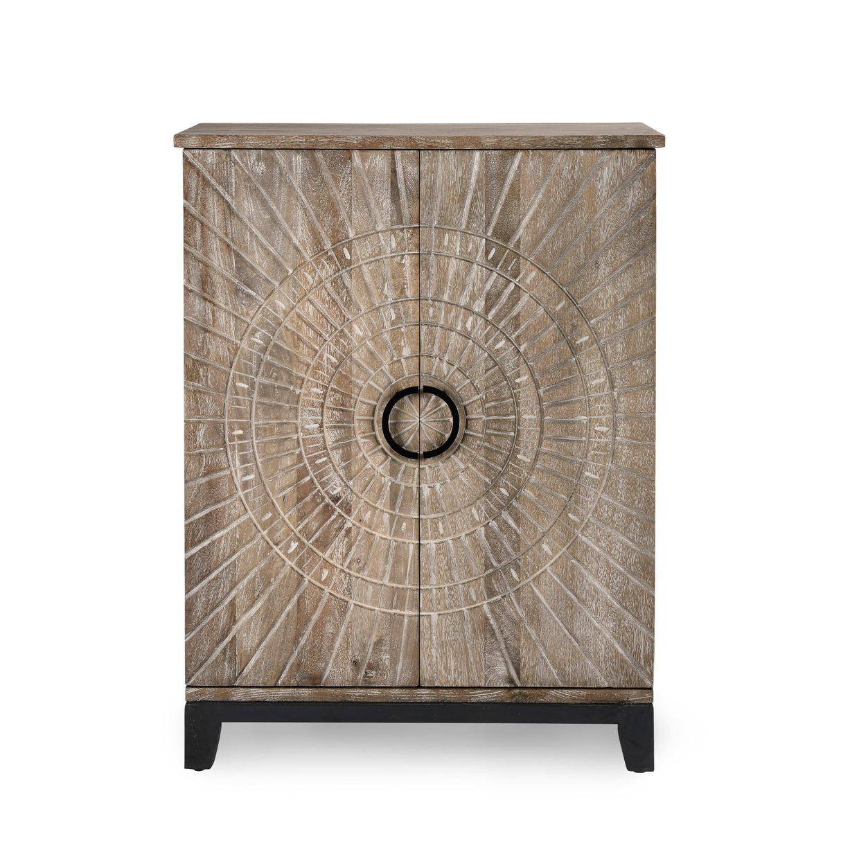 Vivienne Bar Cabinet - Distressed Taupe by Classic Home at Eve Furniture