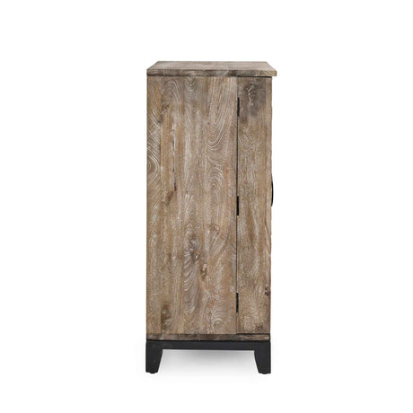 Vivienne Bar Cabinet - Distressed Taupe by Classic Home at Eve Furniture