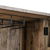 Vivienne Bar Cabinet - Distressed Taupe by Classic Home at Eve Furniture
