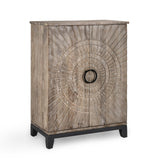 Vivienne Bar Cabinet - Distressed Taupe by Classic Home at Eve Furniture