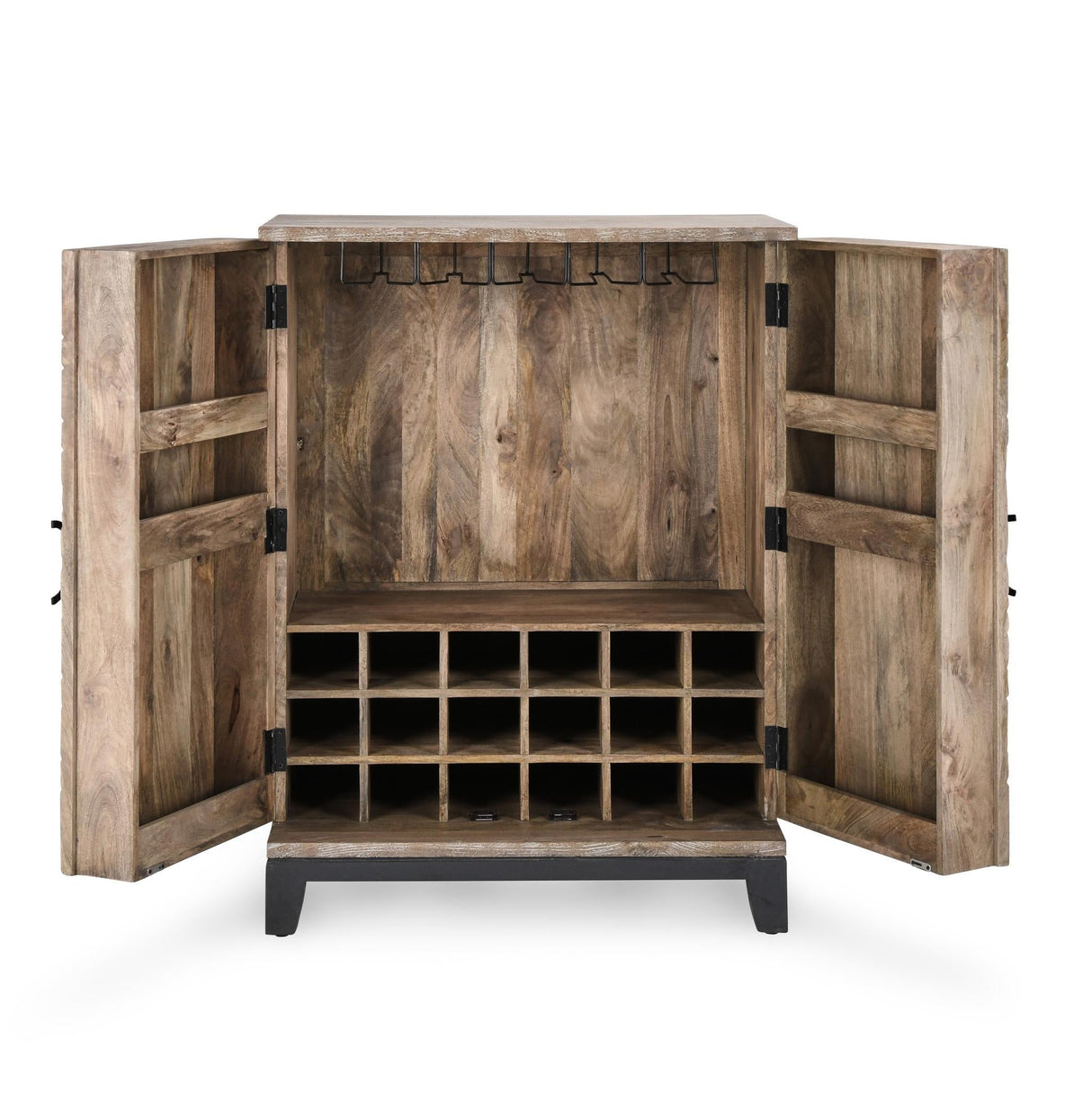 Vivienne Distressed Taupe Bar Cabinet by Classic Home at Eve Furniture
