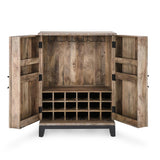 Vivienne Distressed Taupe Bar Cabinet by Classic Home at Eve Furniture