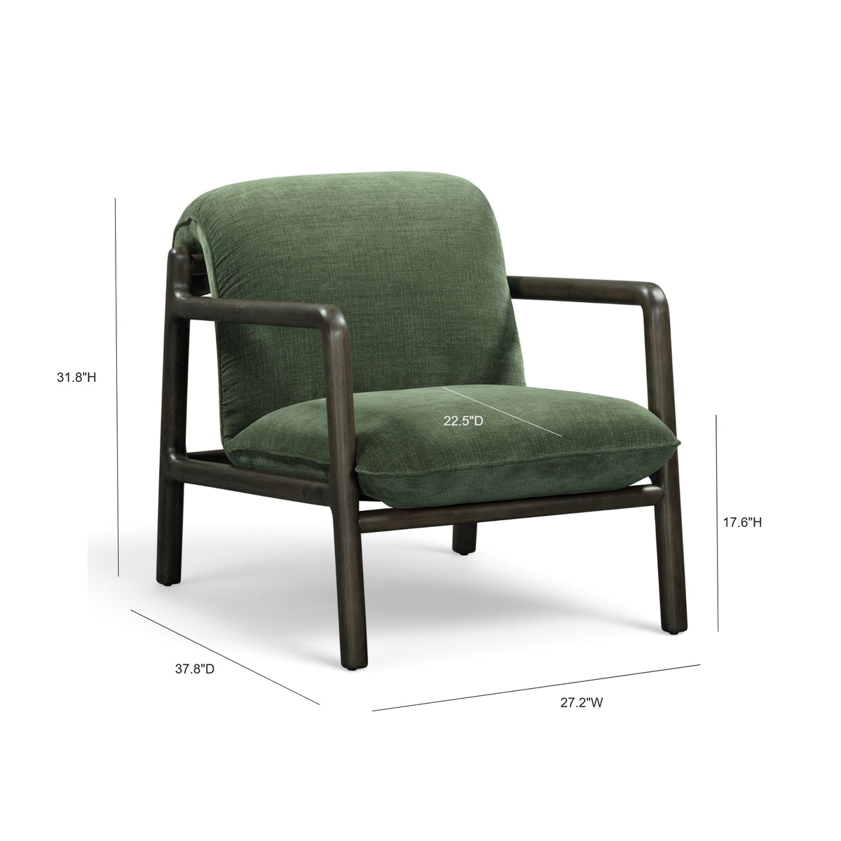 Vivienne Upcycled Performance Velvet Accent Chair by TOV Furniture at Eve Furniture