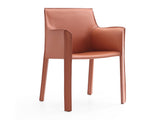 Vogue Arm Chair in Clay by Manhattan Comfort at Eve Furniture