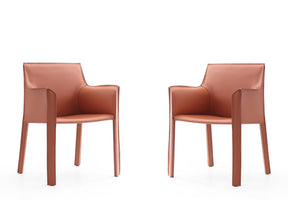 Vogue Arm Chair in Clay (set of 2) by Manhattan Comfort at Eve Furniture