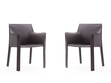 Vogue Arm Chair in Grey (set of 2) by Manhattan Comfort at Eve Furniture