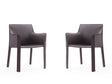 Vogue Arm Chair in Grey (set of 2) by Manhattan Comfort at Eve Furniture