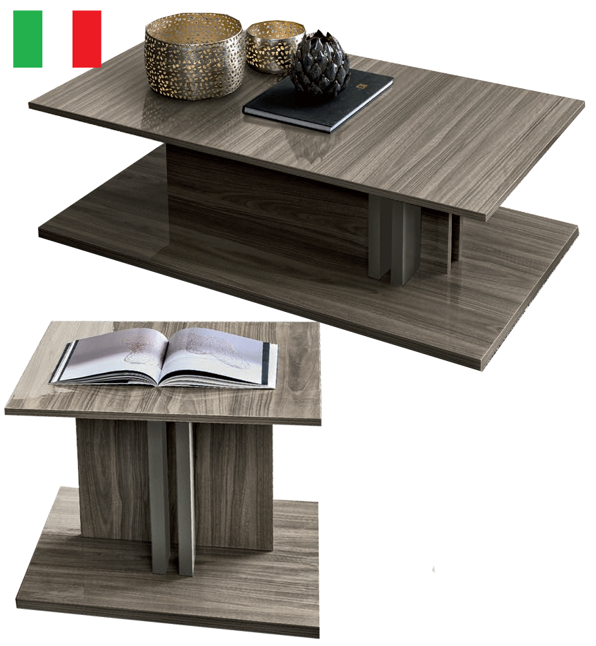 Volare Coffee table & End table GREY by ESF Furniture at Eve Furniture