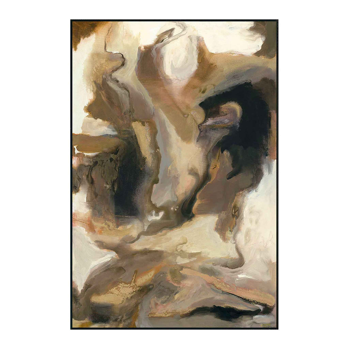 Volcanic Brown Painting 48x72 by Buddy Whitlock by Classic Home at Eve Furniture