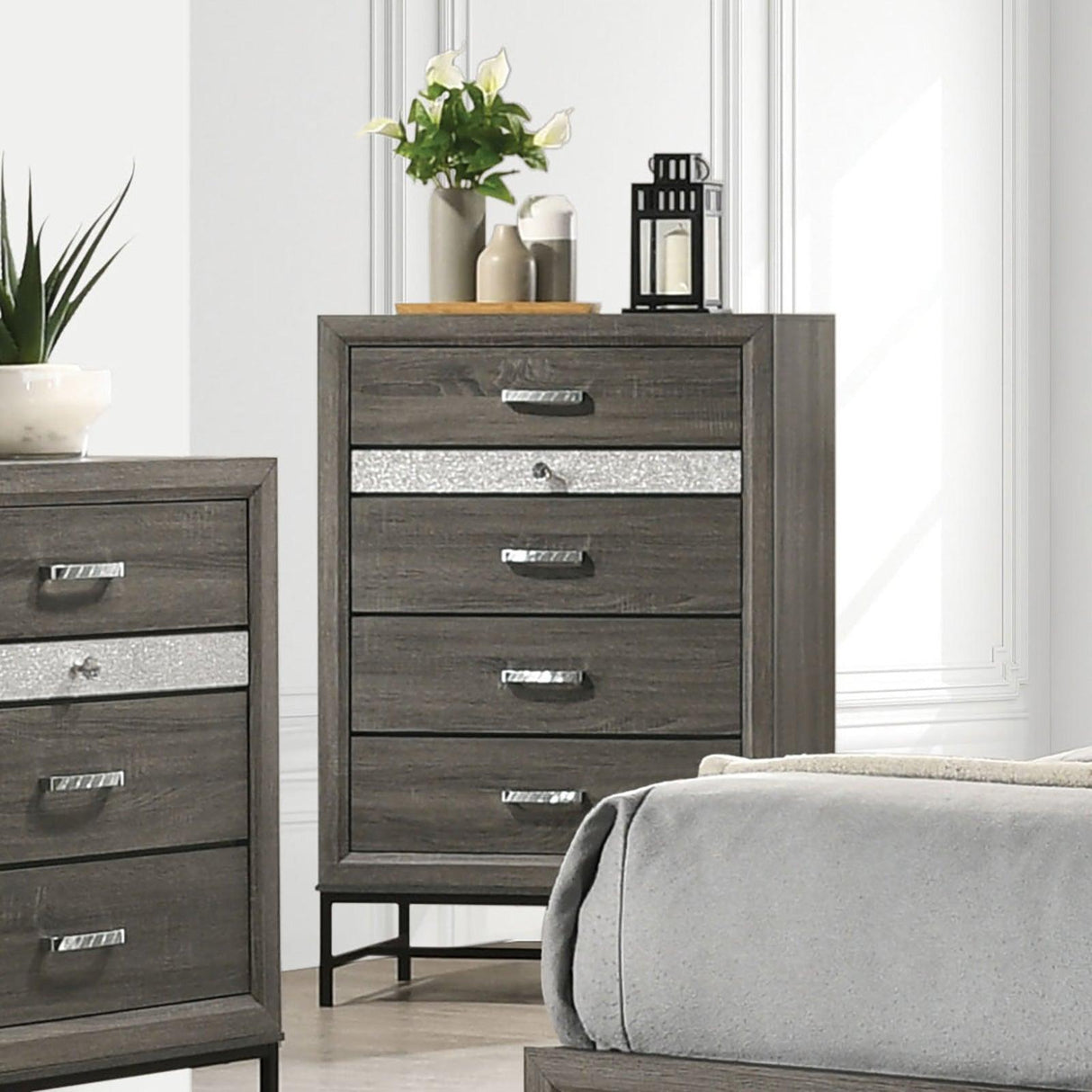 Voleta Gray Chest by Furniture of America at Eve Furniture