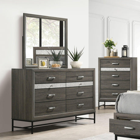 Voleta Gray Dresser by Furniture of America at Eve Furniture
