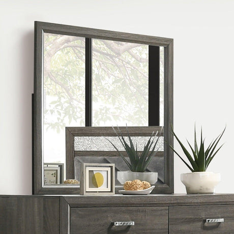Voleta Gray Mirror by Furniture of America at Eve Furniture