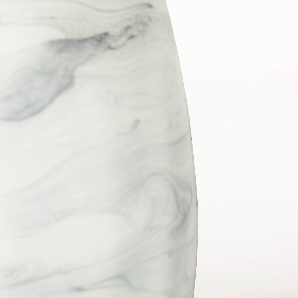 Volta I Short Gray Cream Glass Abstract Pattern Vase by Mercana at Eve Furniture