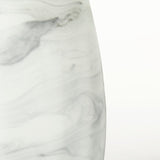 Volta I Short Gray Cream Glass Abstract Pattern Vase by Mercana at Eve Furniture