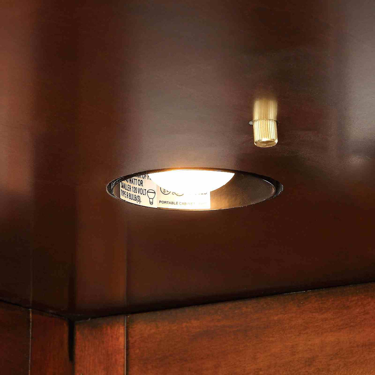 Voltaire Dark Cherry Corner Curio Cabinet by Furniture of America at Eve Furniture
