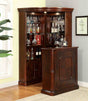 Voltaire Dark Cherry Corner Curio Cabinet by Furniture of America at Eve Furniture