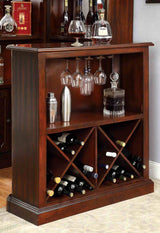 Voltaire Dark Cherry Standing Bar Table by Furniture of America at Eve Furniture
