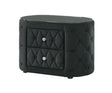 Voltare Black Nightstand by Crown Mark at Eve Furniture
