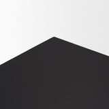 Vondra Matte Black Metal w/ Open Shelves Side table by Mercana at Eve Furniture