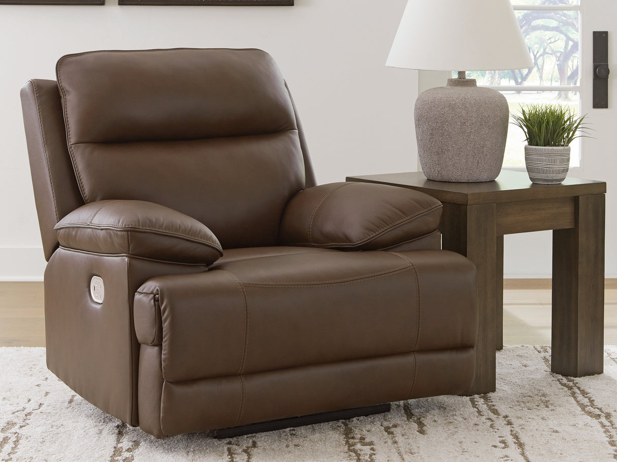 VonRyan Tobacco Power Recliner by Ashley at Eve Furniture