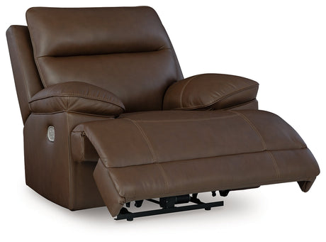 VonRyan Tobacco Power Recliner by Ashley at Eve Furniture