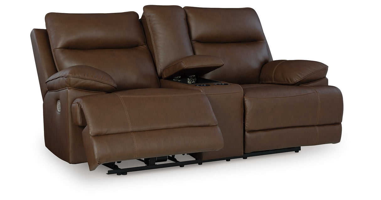 VonRyan Tobacco Power Reclining Living Room Set by Ashley at Eve Furniture