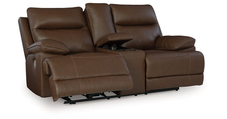 VonRyan Tobacco Power Reclining Living Room Set by Ashley at Eve Furniture
