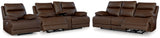 VonRyan Tobacco Power Reclining Living Room Set by Ashley at Eve Furniture