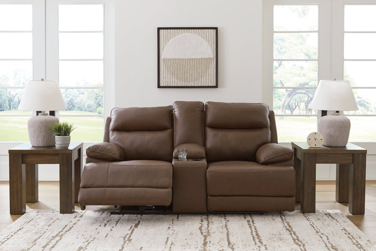 VonRyan Tobacco Power Reclining Living Room Set by Ashley at Eve Furniture