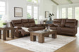 VonRyan Tobacco Power Reclining Living Room Set by Ashley at Eve Furniture