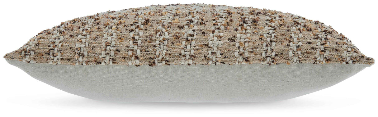 Vorlane Tan/Brown/White Pillow by Ashley at Eve Furniture