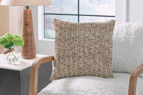 Vorlane Tan/Brown/White Pillow by Ashley at Eve Furniture