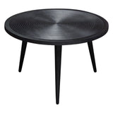 Vortex Black Round Coffee Table by Diamond Sofa at Eve Furniture