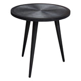 Vortex Black Round End Table by Diamond Sofa at Eve Furniture