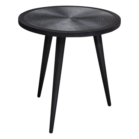 Vortex Black Round End Table by Diamond Sofa at Eve Furniture