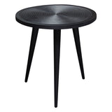 Vortex Black Round End Table by Diamond Sofa at Eve Furniture