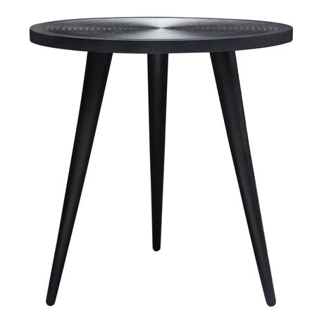 Vortex Black Round End Table by Diamond Sofa at Eve Furniture