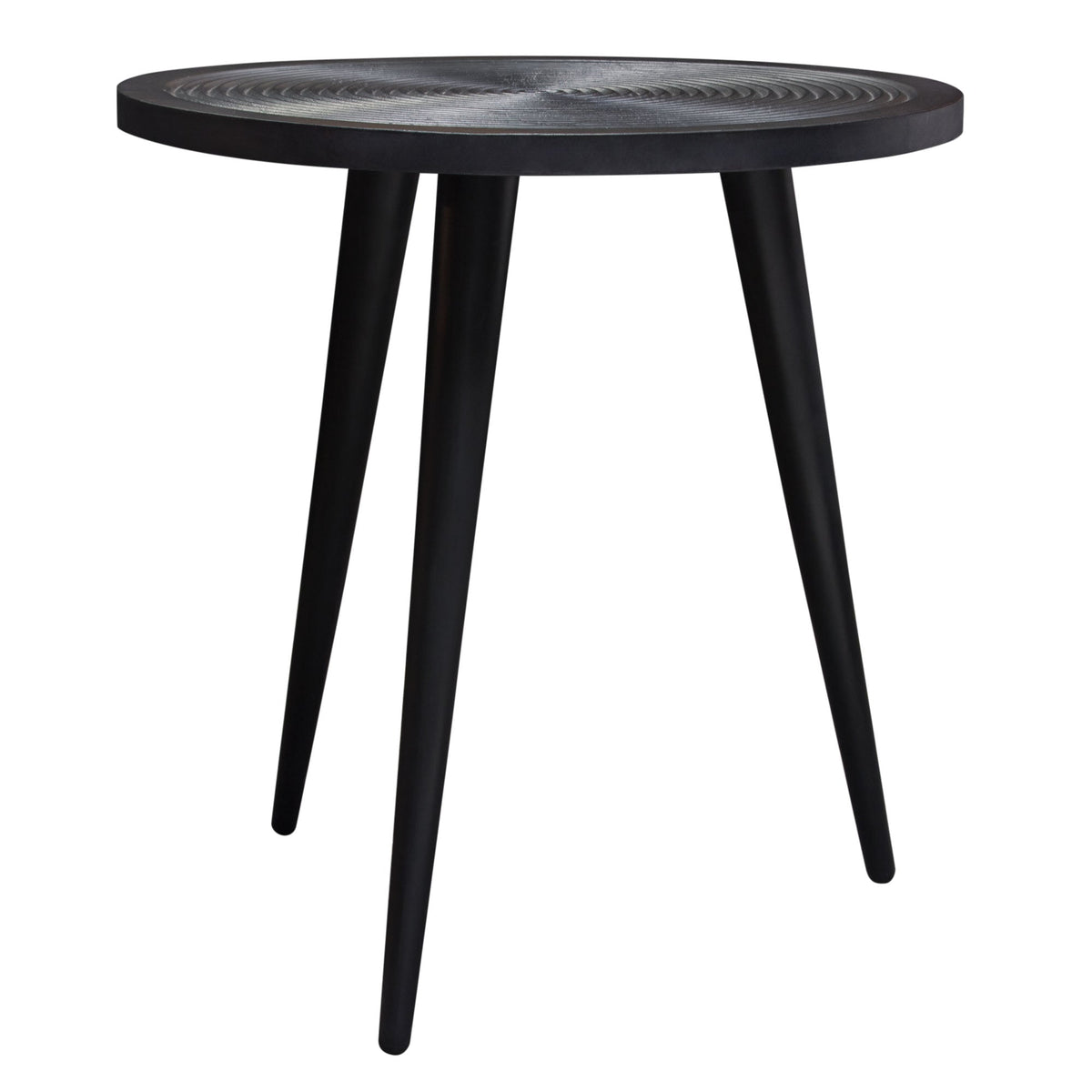 Vortex Black Round End Table by Diamond Sofa at Eve Furniture