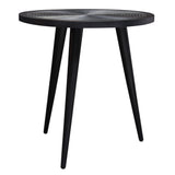 Vortex Black Round End Table by Diamond Sofa at Eve Furniture