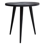Vortex Black Round End Table by Diamond Sofa at Eve Furniture