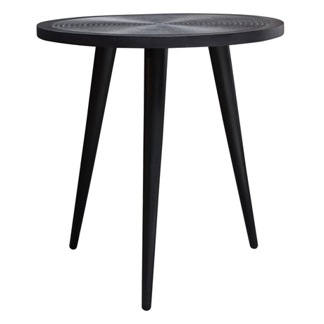 Vortex Black Round End Table by Diamond Sofa at Eve Furniture